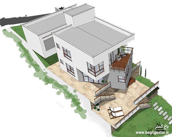 اجرای فونداسیون در دامنه ی شیب دار