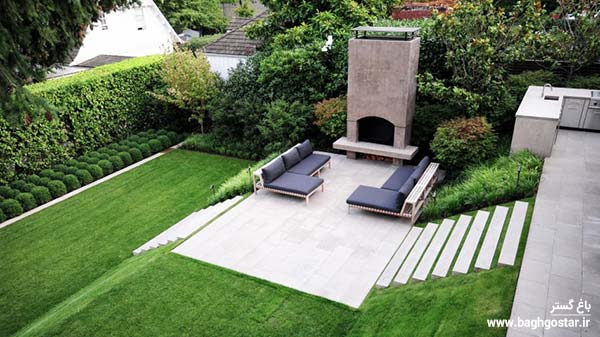 تراس اسیر زمین شیب دار