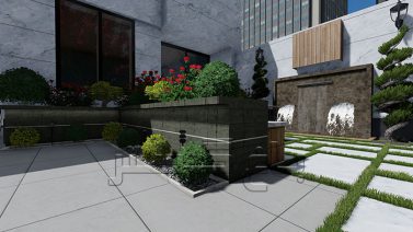 طراحی محوطه حیاط خانه